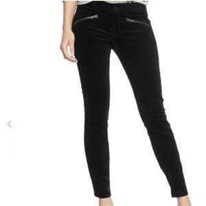 Gap Black Velvet Always Skinny Jeans, Size 27